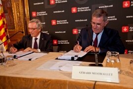 GDF SUEZ firma un convenio de colaboración con Barcelona para desarrollar las ciudades del futuro GDF SUEZ firma un convenio de colaboración con Barcelona para desarrollar las ciudades del futuro